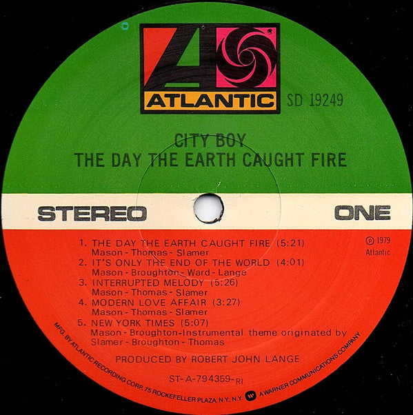 City Boy - The Day The Earth Caught Fire