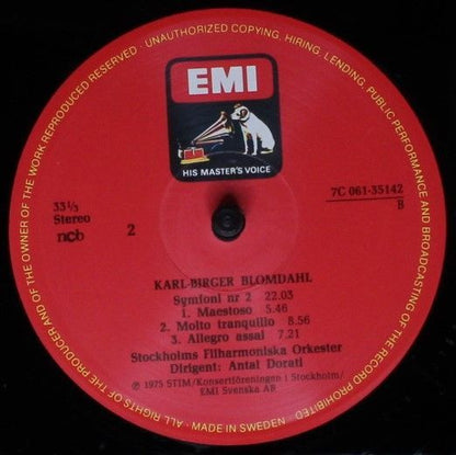 Allan Pettersson, Karl-Birger Blomdahl, Antal Dorati - Symfoni No 10 / Symfoni No 2