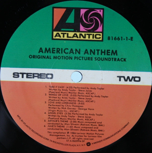 Various - American Anthem (Original Motion Picture Soundtrack)