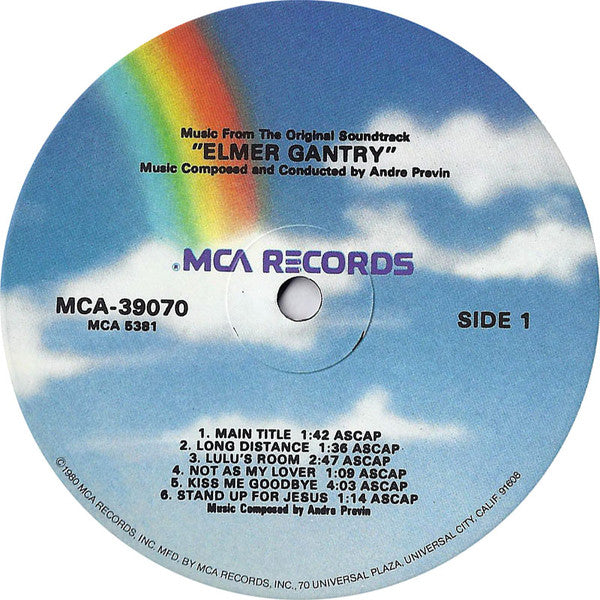 André Previn - Elmer Gantry (Music From The Original Soundtrack)