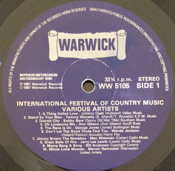 Various - International Festival Of Country Music