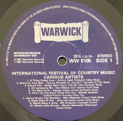 Various - International Festival Of Country Music