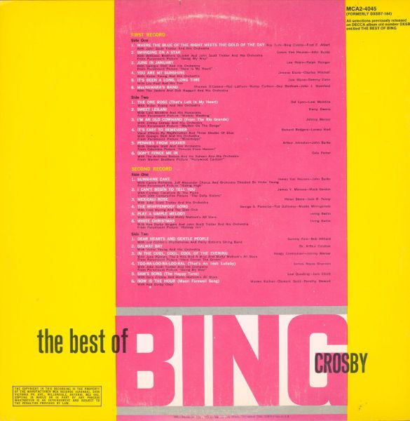 Bing Crosby - The Best Of Bing