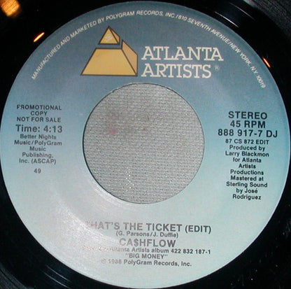 7" Single: Ca$hflow - That's The Ticket