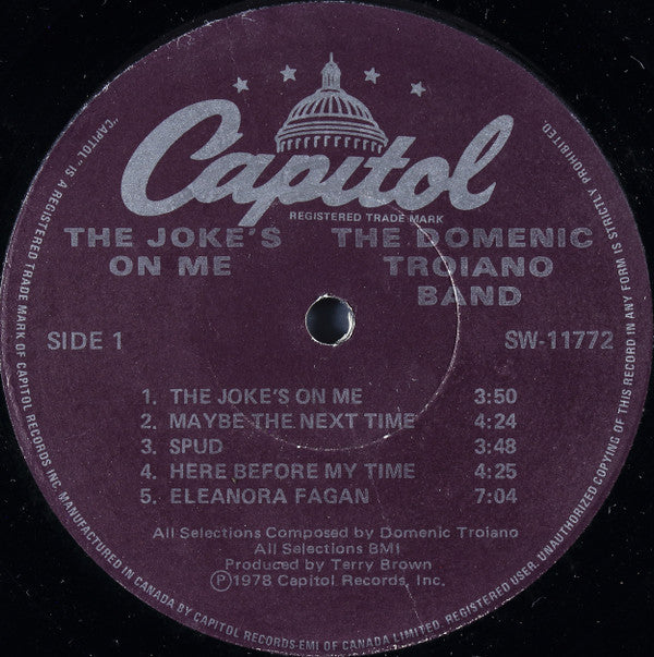 The Domenic Troiano Band - The Joke's On Me