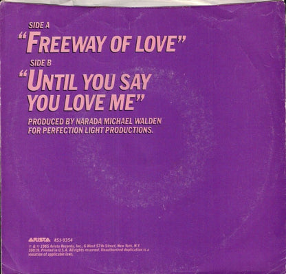7" Single: Aretha Franklin - Freeway Of Love