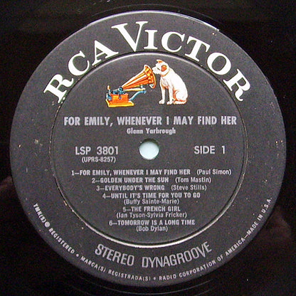 Glenn Yarbrough - For Emily, Whenever I May Find Her