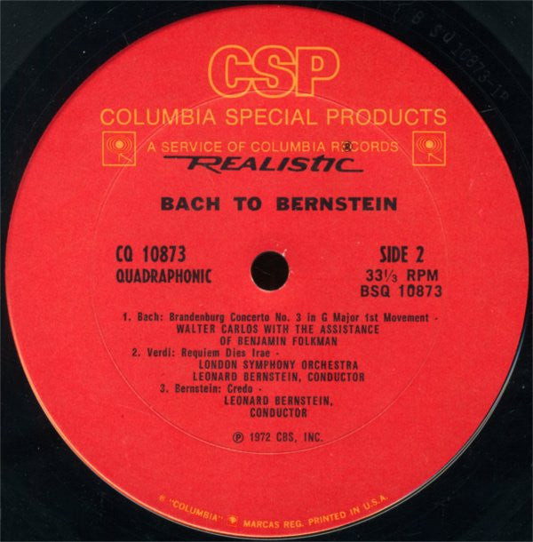 Various - Bach To Bernstein