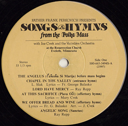 Father Frank Perkovich, Joe Cvek And The Variables Orchestra - Father Frank Perkovich Presents Songs & Hymns From The Polka Mass