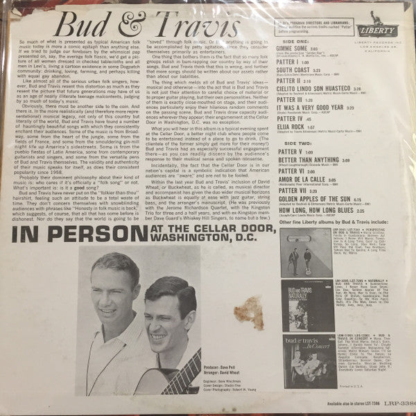Bud And Travis - In Person