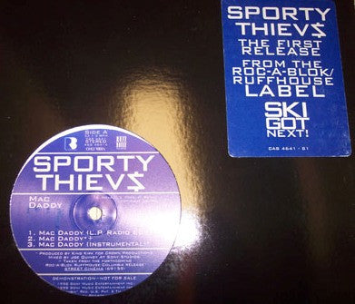 12" Single: Sporty Thievz - Mac Daddy / Street Cinema