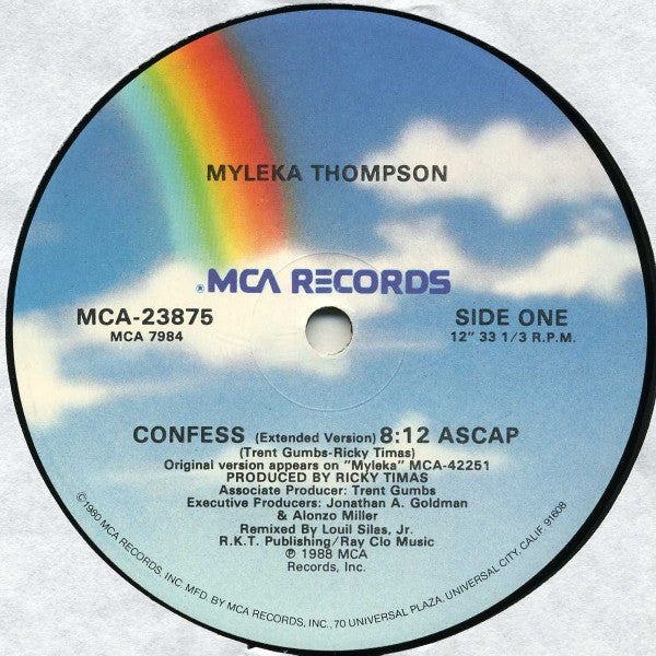 12": Myleka Thompson - Confess