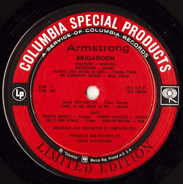 "Brigadoon" Original Television Cast - Brigadoon (Original Television Sound Track)