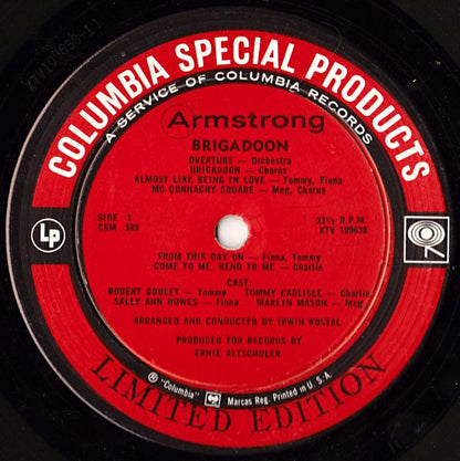 "Brigadoon" Original Television Cast - Brigadoon (Original Television Sound Track)