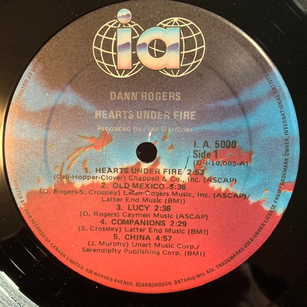 Dann Rogers - Hearts Under Fire