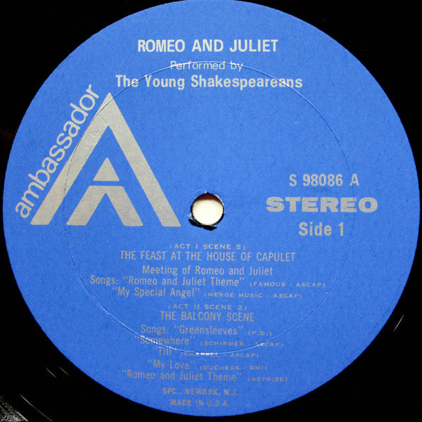 The Young Shakespeareans - The Poetry From Romeo & Juliet