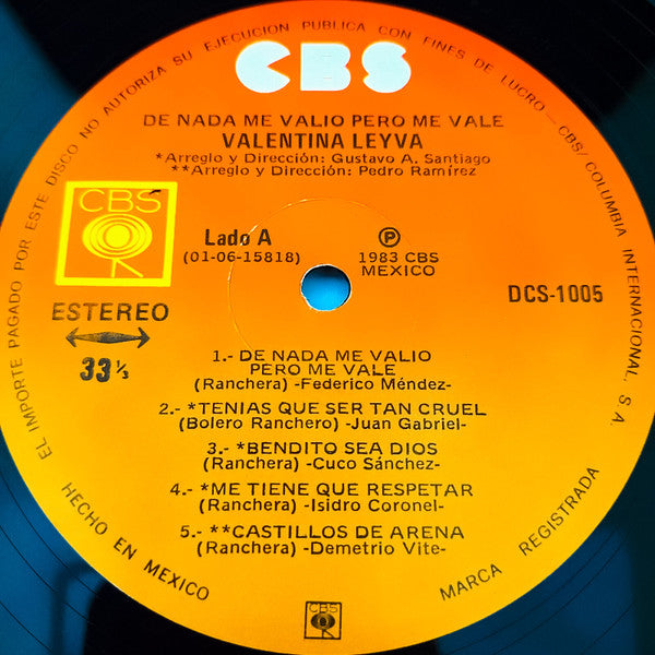 Valentina Leyva - De Nada Me Valio Pero Me Vale