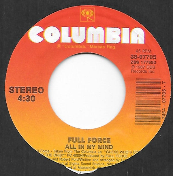 7": Full Force - All In My Mind
