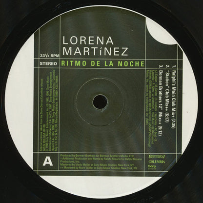 12" Single: Lorena Martínez - Ritmo De La Noche