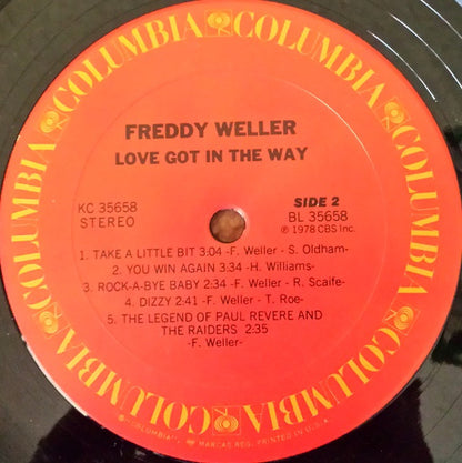 Freddy Weller - Love Got In The Way