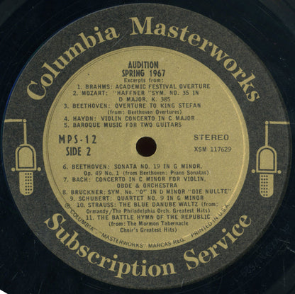 Various - Audition Spring 1967