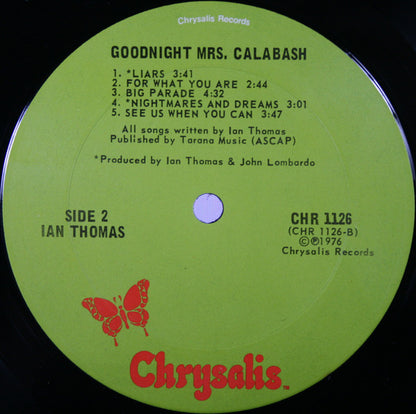 Ian Thomas Band - Goodnight Mrs. Calabash