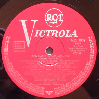 David Oistrach, Boston Symphony Orchestra, Charles Munch, Ernest Chausson, Camille Saint-Saëns, Jean-Marie Leclair, Pietro Antonio Locatelli - Poème / Introduction And Rondo Capriccio / Two Sonatas