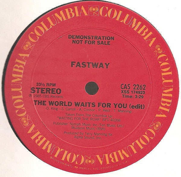 12": Fastway (2) - The World Waits For You