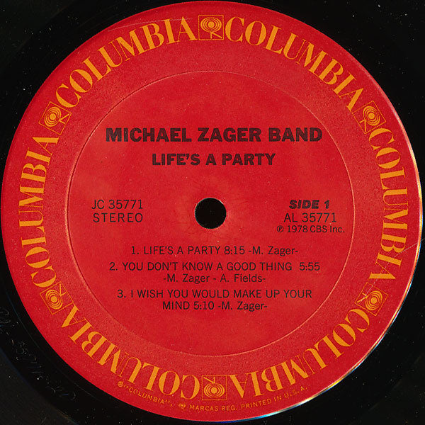 The Michael Zager Band - Life's A Party