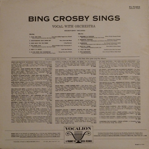 Bing Crosby - Bing Crosby Sings