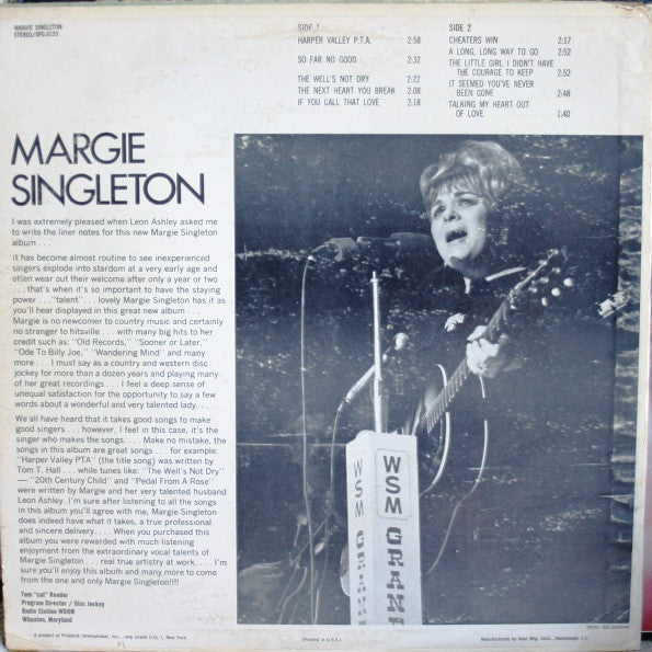 Margie Singleton - Margie Singleton's Harper Valley PTA