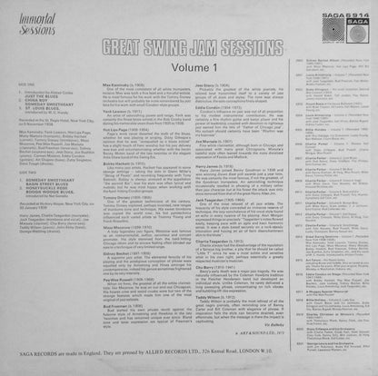 Various - Great Swing Jam Sessions Volume 1