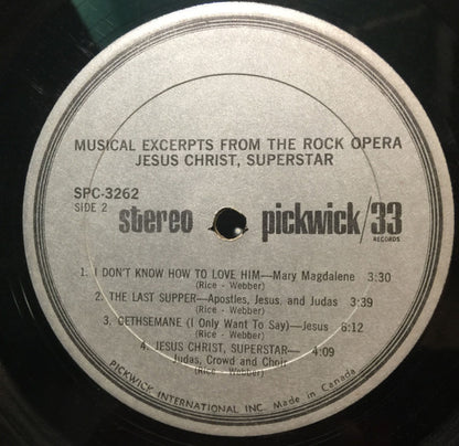 Various - Musical Excerpts From The Rock Opera Jesus Christ Superstar
