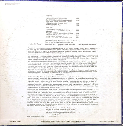 Various - Musical Excerpts From The Rock Opera Jesus Christ Superstar