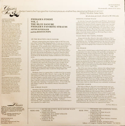 Arthur Fiedler, The Boston Pops Orchestra - Fiedler's Finest, Vol. 1 - The Blue Danube