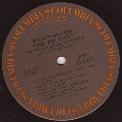 The Philadelphia Orchestra, Eugene Ormandy - Ballet Music From "Aida" And "Faust"