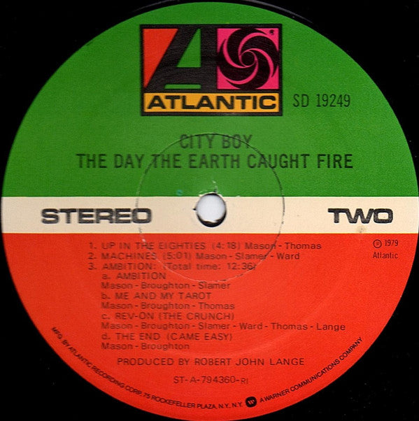 City Boy - The Day The Earth Caught Fire
