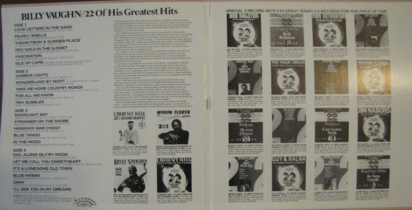 Billy Vaughn And His Orchestra - Play 22 Of His Greatest Hits