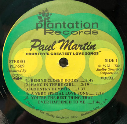 Paul Martin - Country's Greatest Love Songs