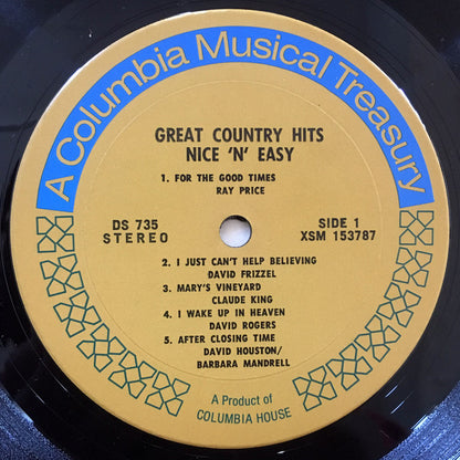 Various - Great Country Hits Nice 'N' Easy