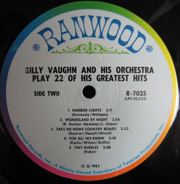Billy Vaughn And His Orchestra - Play 22 Of His Greatest Hits