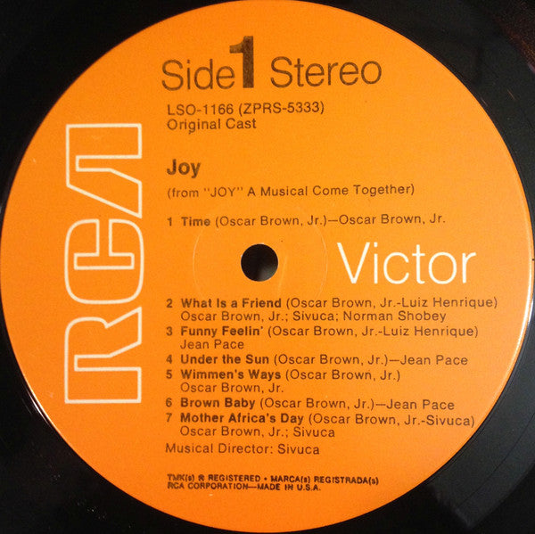 Oscar Brown Jr., Jean Pace, Sivuca - Joy