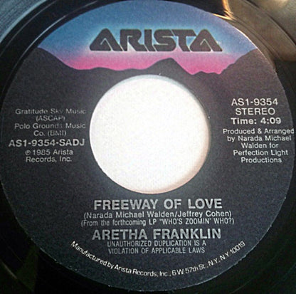 7" Single: Aretha Franklin - Freeway Of Love