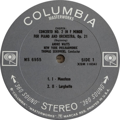 André Watts, Franz Liszt, Frédéric Chopin - Concerto No. 1 In E-Flat / Concerto No. 2 In F Minor