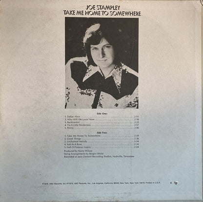 Joe Stampley - Take Me Home To Somewhere