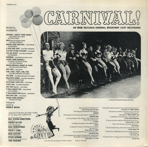 Carnival! Original Broadway Cast - Carnival!