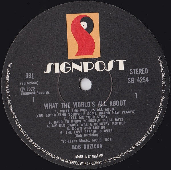 Bob Ruzicka - What The World's All About