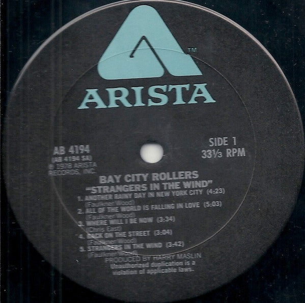 Bay City Rollers - Strangers In The Wind