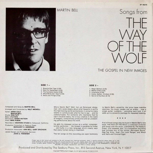 Martin Bell (8) - Songs From The Way Of The Wolf