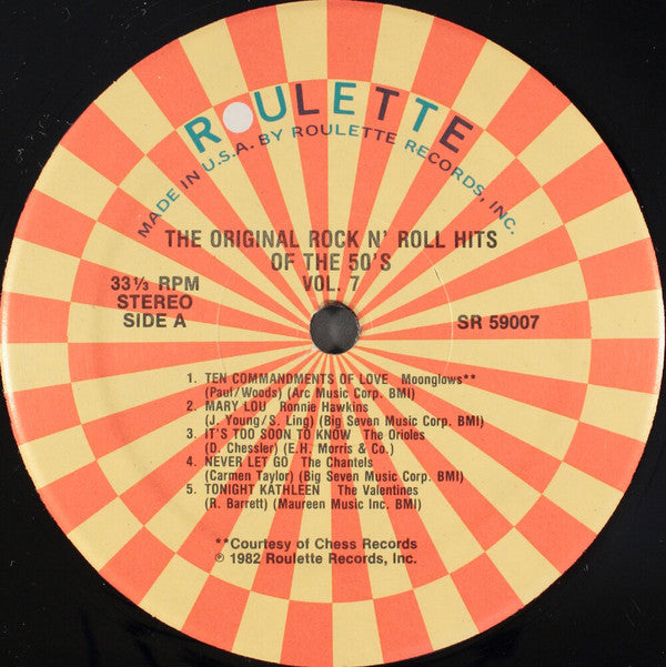 Various - The Original Rock N' Roll Hits Of The 50's Vol. 7